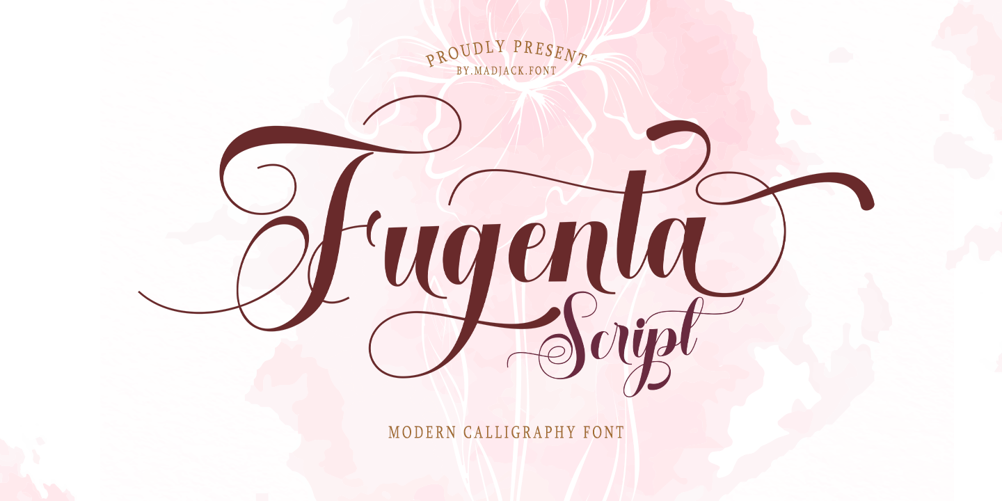 Fugenta Script Font preview